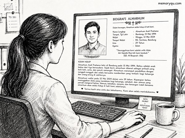 Siapkan Data Almarhum